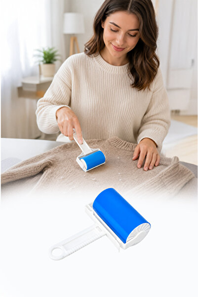 omilife Миещ се силиконов лепящ валяк за събиране на мъх, прах и косми от див...