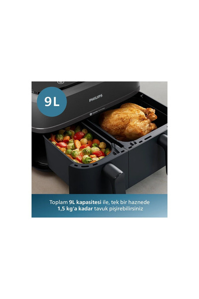 Philips 9 Litre Çift Hazneli Airfryer 8 Ön Ayar 2750 Watt