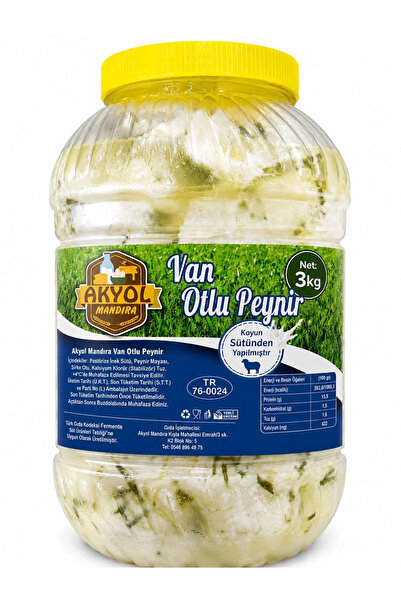 Akyol MANDIRA Van Otlu Peynir Salamura 3 Kg. (koyun)