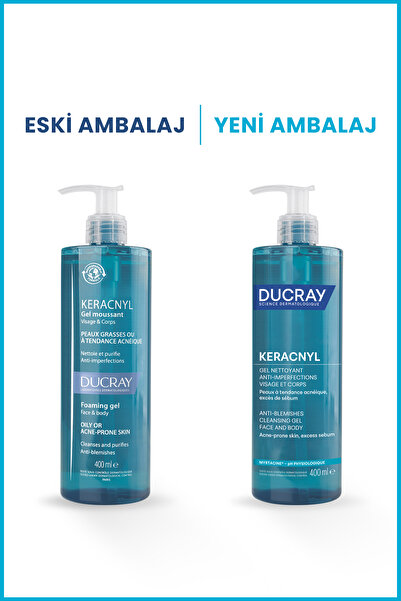 Ducray Keracnyl Yağlı ve Akneye Eğilimli Ciltler İçin Temizleme Jeli 400 ml