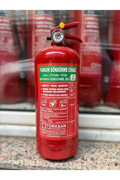 Türksan 2 Kg Lityum-İyon Batarya Yangın Söndürme Cihazı
