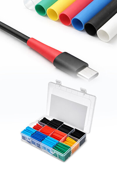 omilife 164 Pieces Colorful Heat Shrink Tubing Set Cable Protector Repair Sle...