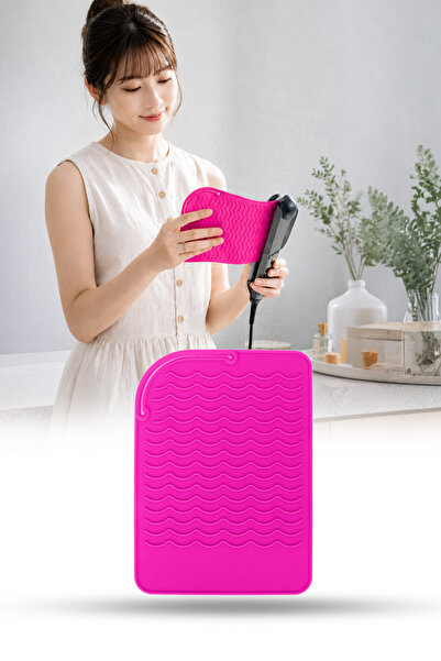 omilife Silicone Heat Resistant Non-Slip Mat Hair Straightener Tongs Pad Mult...