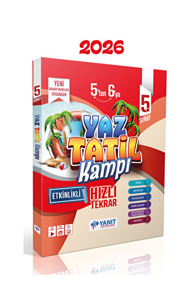 Yanıt Yayınları Yanıt 5. Sınıf Yaz Tatil Kamp Kitabı 2026 Yeni Müfredata Uygun