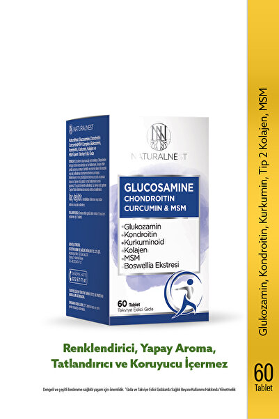 Naturalnest Glucosamine Chondroitin Curcumin & Msm — 60 Tablet