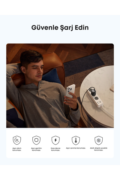 Anker Zolo 30W Kompakt, USB-C GaN Şarj Cihazı, Siyah – A2698