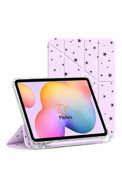 Fibaks iPad 11 A16 2025 10. Nesil 10.9 Kılıf Katlanır Kalem Bölmeli Yatay ve ...