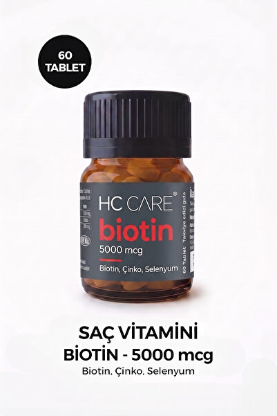 HC Care Saç Vitamini 60 Tablet - Biotin, Çinko, Selenyum