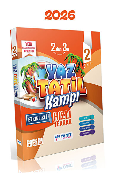 paraf yayınları Yanıt 2. Sınıf 2'den 3'e Geçenlere Yaz Tatil Kamp Kitabı