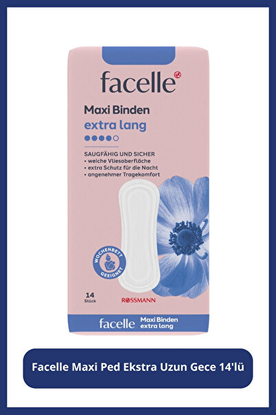 Facelle Maxi Ped Ekstra Uzun Gece 14'lü