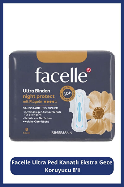 Facelle Ultra Ped Winged Extra Night Protector 8-Pack