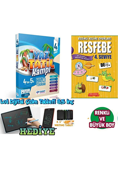 Yanıt Yayınları Yanıt 4. Sınıf Yaz Tatil Seti - 4 .Sınıftan 5. Sınıfa Hazırlık