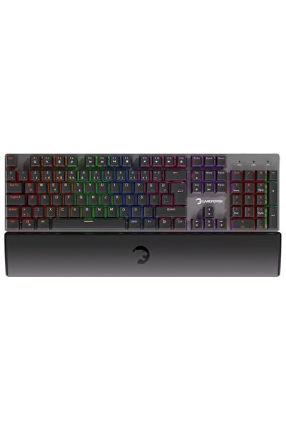 GamePower Ogre RGB 60M Blue Switch Türkçe Q USB Mekanik Oyun Klavyesi