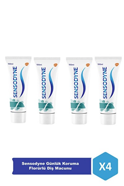 Sensodyne Günlük Koruma Florürlü Diş Macunu x 4