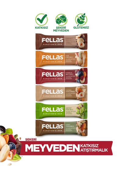 Fellas Kuruyemiş Bar 6'lı Deneme Paketi