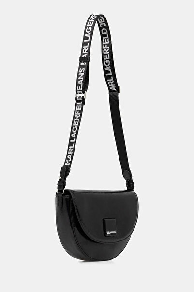 Karl Lagerfeld klj кутия с лого, лъскава чанта за седло