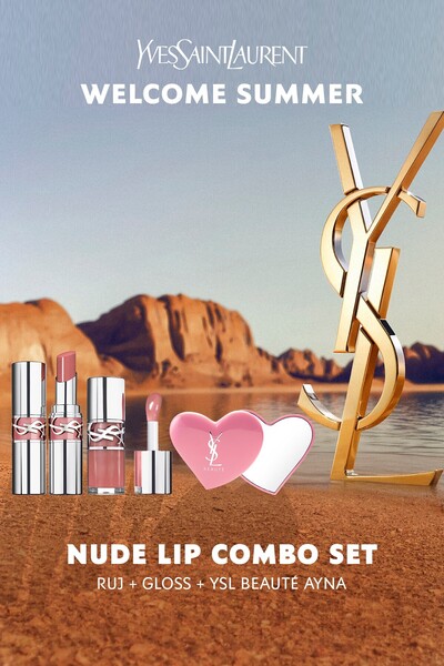 Yves Saint Laurent Nude Lip Combo Loveshine Ruj + Gloss Makyaj Seti 782999999...