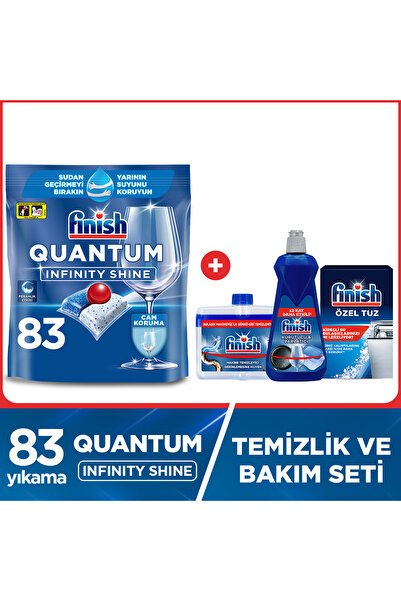 Finish Quantum Infinity Shine Bulaşık Makinesi Deterjanı Kapsül Tablet 83 Ade...