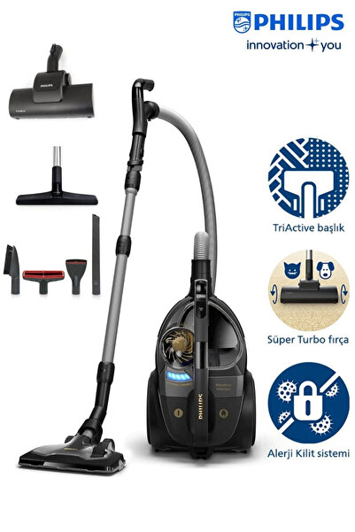 Philips Kumandalı Kontrol Marathone Ultimate Toz Torbasız Elektrikli Süpürge,...
