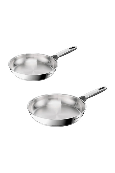 TEFAL طقم مقلاة 24/28 سم من الفولاذ المقاوم للصدأ إيموشن بلس E335S234