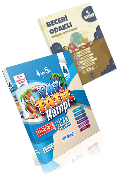 Yanıt Yayınları 4. Sınıf Yaz Tatil Kampı + PAT Beceri Odaklı Bilişsel Aktivit...