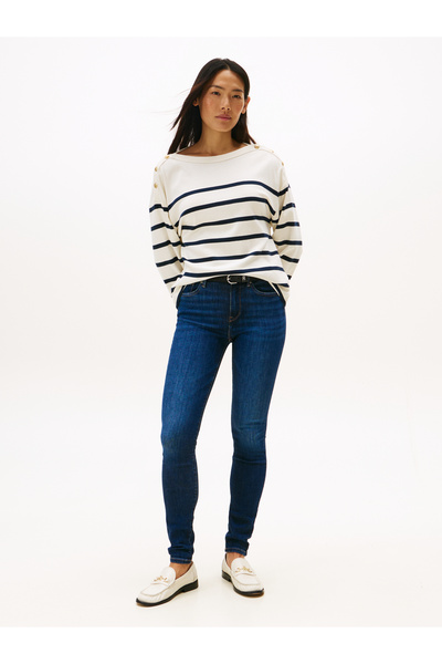 Tommy Hilfiger NOS COMO SKINNY RW ALBASTRU ÎNCHIS
