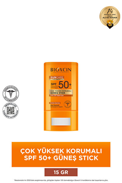 Bioxcin Sun Care Stick SPF 50 Hassas Bölgeler İçin Yüksek Korumalı Güneş Krem...