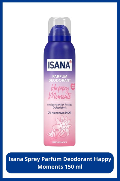 ISANA DEO-PARFUM SPREY 150ML HAPPY MOMENTS