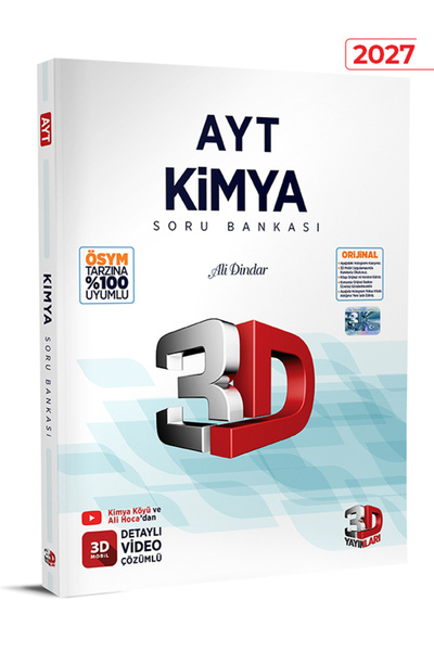 3D Yayınları Ayt Kimya Soru Bankası