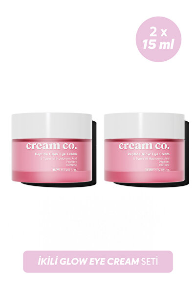 Cream Co. İkili Göz Kremi Seti Aydınlatıcı Göz Çevresi Kırışıklık Karşıtı Nem...