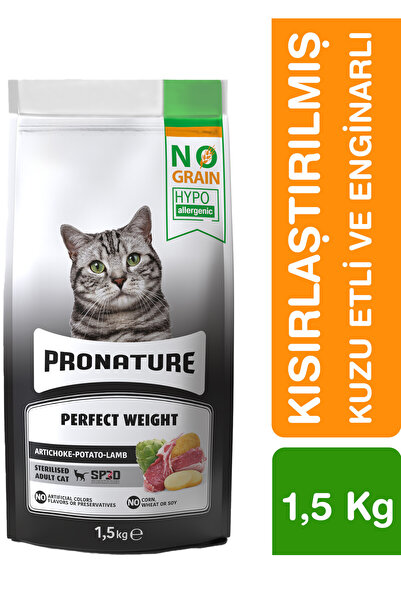 Pronature Tahılsız Kısırlaştırılmış Yetişkin Kuru Kedi Maması (Perfect Weight...