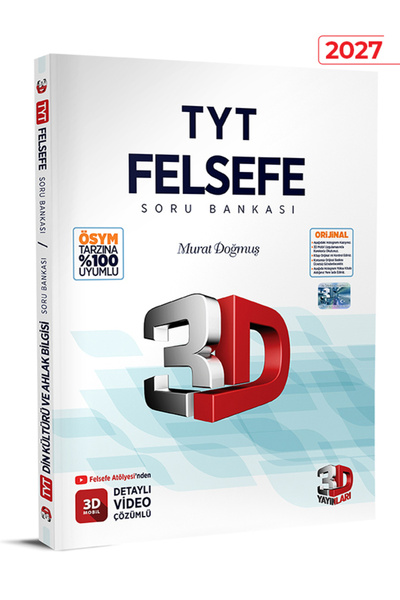 3D Yayınları Tyt Felsefe Ve Din Kültürü Ve Ahlak Bilgisi Soru Bankası