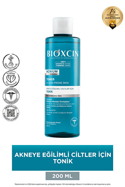Bioxcin Acnium Yağlı ve Karma Cilt Salisilik Asit Tonik 200 Ml - Sebum Dengel...