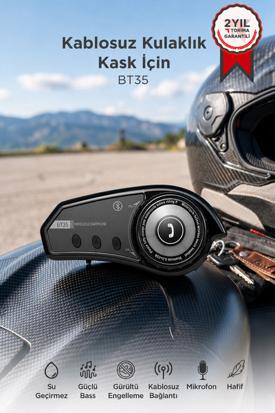 Torima Bluetooth Motosiklet Kask Kulaklığı Rgb Işıklı Yüksek Sesli Intercom W...