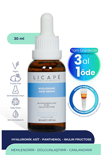 Licape سيروم الببتيد بحمض الهيالورونيك بانثينول B5 - مرطب ومفتح وممتلئ