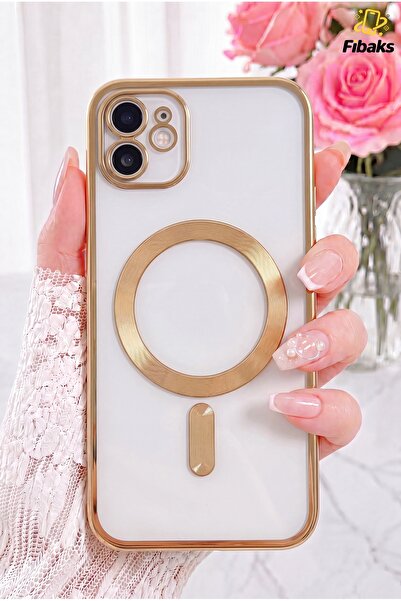 Fibaks iPhone 11 Kılıf Kamera Lens Korumalı Magsafe Şarj Kilifi Şeffaf Renkli...