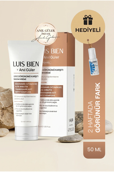 Luis Bien Anıl Güler Leke Karşıtı Aydınlatıcı Bakım Kremi 50 ml Niasinamid