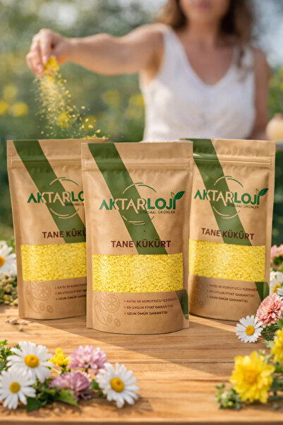 aktarloji 3 Adet 2 Kg ( Toplam 6 Kg ) Tane Kükürt / Granül / Domuz, Yılan , F...