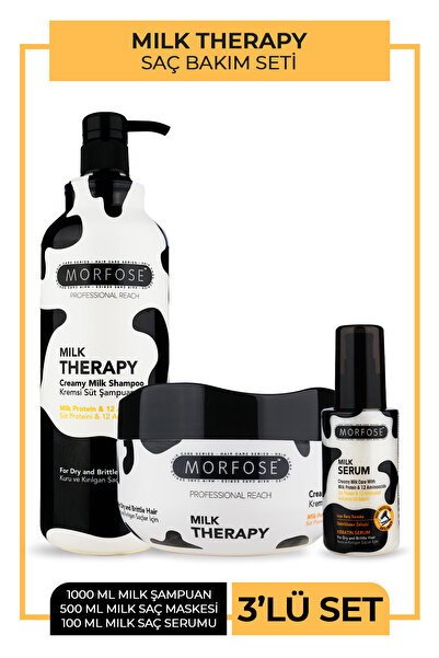 Morfose Milk Therapy Saç Bakım Seti 3'lü