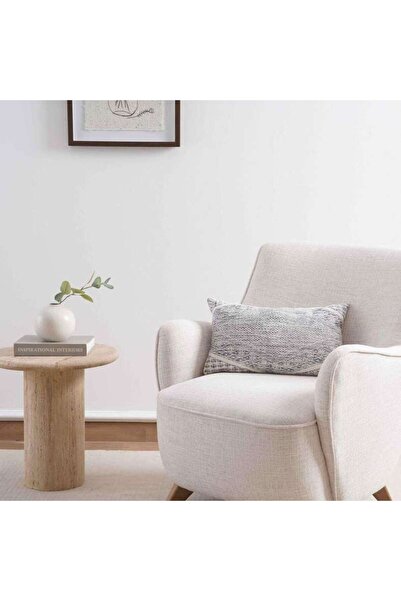 PAN HOME وسادة فيولا محشوة 30x50 سم - فضي