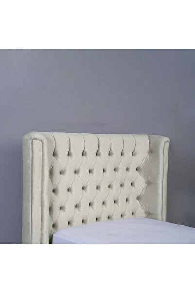 PAN HOME NEPTUNE HEADBOARD VELVET WHITE L-100 : H-125 CM