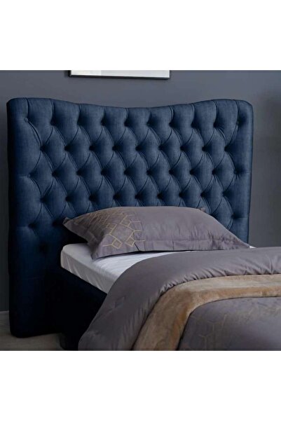 PAN HOME MARS HEADBOARD CHANEL NAVY BLUE L-120 : H-125 CM