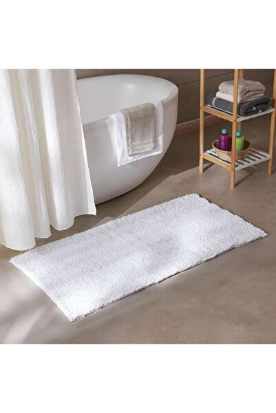 PAN HOME سجادة حمام ناعمة من الشينيل من أواسيس 50×80 سم - أبيض
