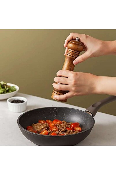 PAN HOME Lex Oakwood Pepper Grinder 5.5x22cm - Natural