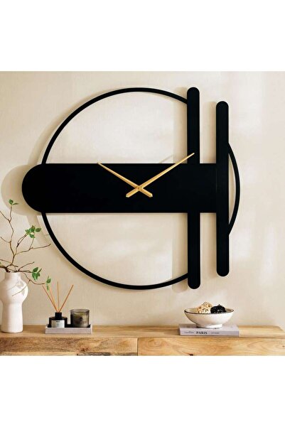 PAN HOME Smith Metal Wall Clock Dia105cm- Black