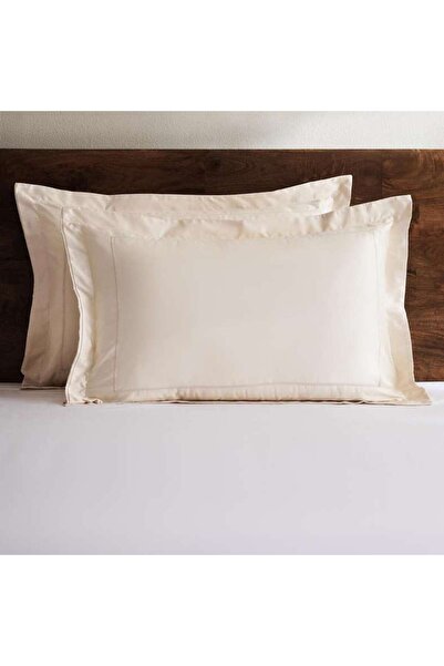 PAN HOME Classic Egyptian 400TC 2-piece Oxford Pillowcase Set 50x75+5cm - Ivory