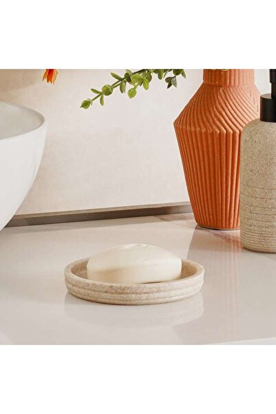 PAN HOME Zenith Soap Dish 12.5x12.5x 2 cm - Beige