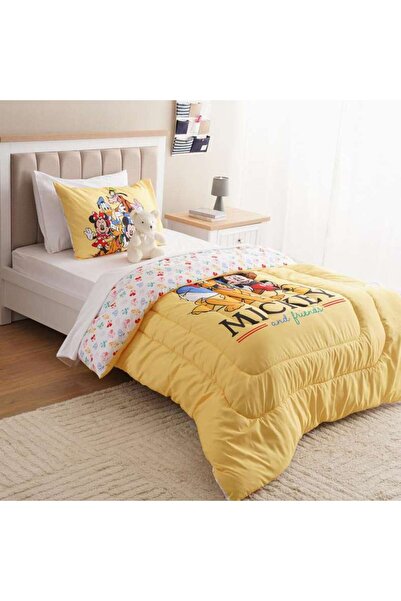 PAN HOME Mickey Bestbuddies 2 pcs Microfiber Comforter Set 160x220cm- Red