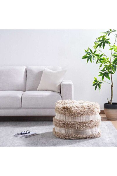 PAN HOME Arlet Pouf Cover 43x43cm - Natural