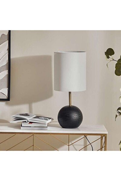 PAN HOME Alhodya E-27 Resin Table Lamp Dia 25.4x61cm - Black
